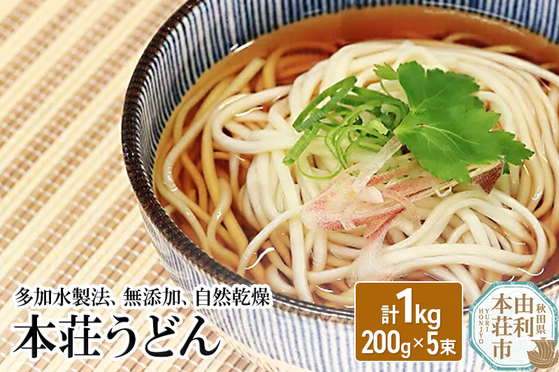 本荘うどん 1kg (200g×5束)
