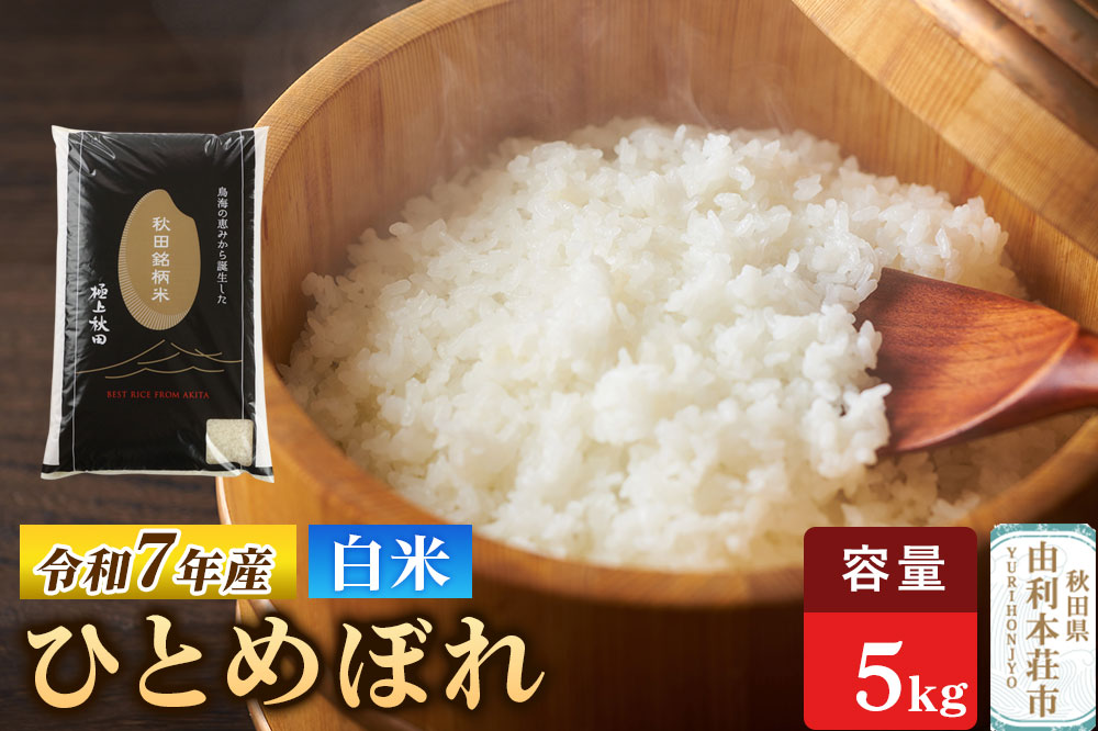 令和7年産 【白米】極上秋田銘柄米 ひとめぼれ 5kg 米 お米 こめ 白米 精米 ブランド米 秋田県産