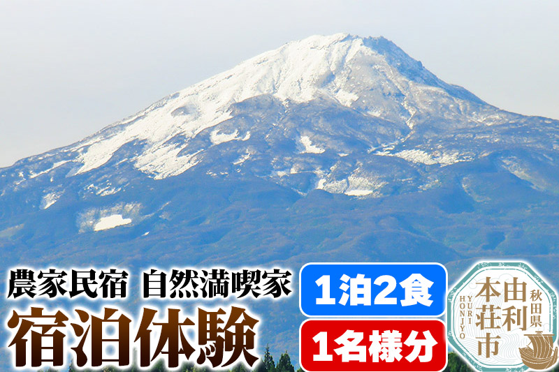 農家民宿 自然満喫家 宿泊体験(1泊2食付き1名様分)