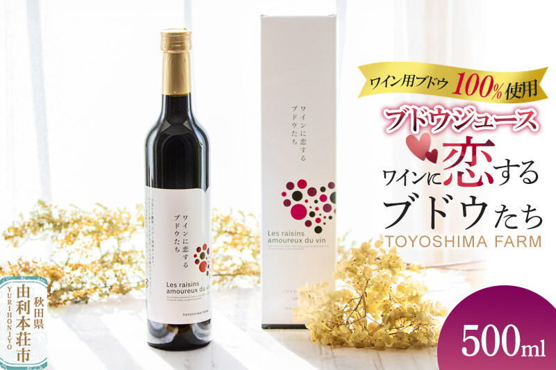 TOYOSHIMA FARM  ワイン用ブドウ100％のブドウジュース 500ml [ぶどうジュース ブドウジュース 果汁100％ジュース ジュース]