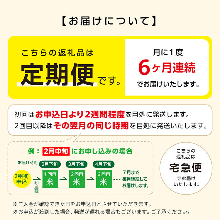 《 定期便 》《令和7年産》秋田県産 あきたこまち【無洗米】5kg×6か月