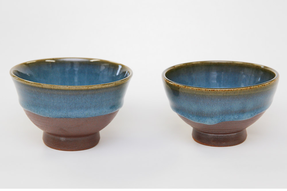 【楢岡焼】ご飯茶碗（ペア）