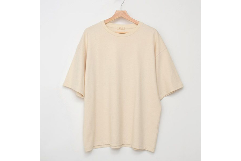 nayuta オーガニックコットン ベーシックTシャツ HW10／1 生成【L】ユニセックス  秋田県 大仙市