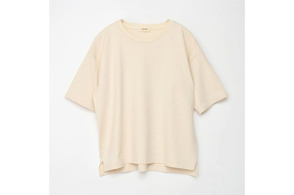 nayuta オーガニックコットン レディース コンパクトTシャツ HW10／1 生成 【M】 秋田県 大仙市