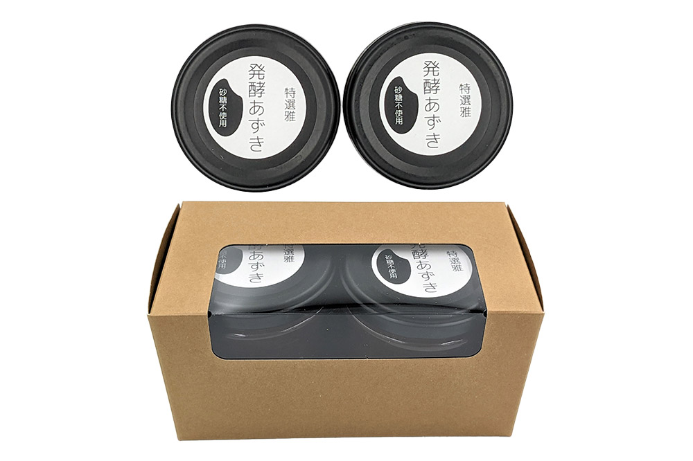 発酵あずき2個セット［特選雅 粒・ペースト］140g×各1 砂糖・保存料不使用