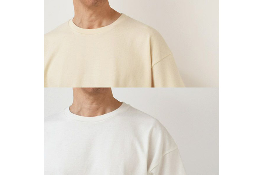 nayuta オーガニックコットン ベーシックTシャツ HW10／1 オフホワイト【L】ユニセックス  秋田県 大仙市