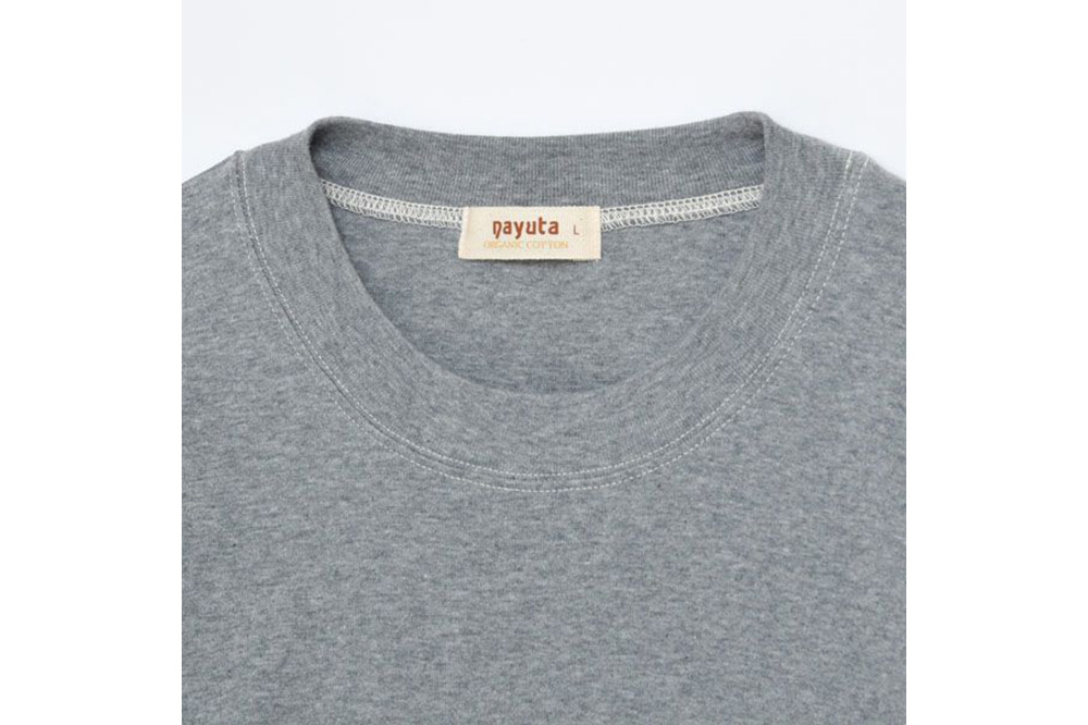nayuta オーガニックコットン メンズ リラクシングウェア 半袖トップス グレー【M】 秋田県 大仙市
