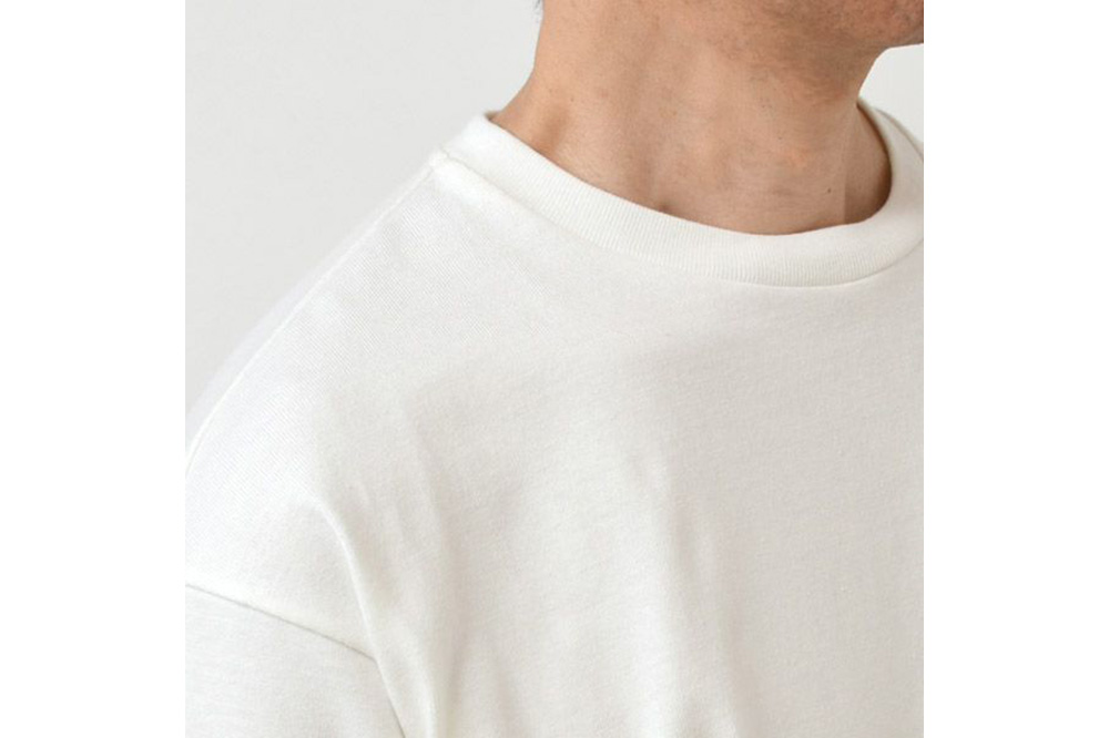 nayuta オーガニックコットン ベーシックTシャツ HW10／1 オフホワイト【L】ユニセックス  秋田県 大仙市