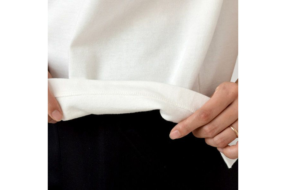 nayuta オーガニックコットン レディース コンパクトTシャツ HW10／1 オフホワイト【M】 秋田県 大仙市