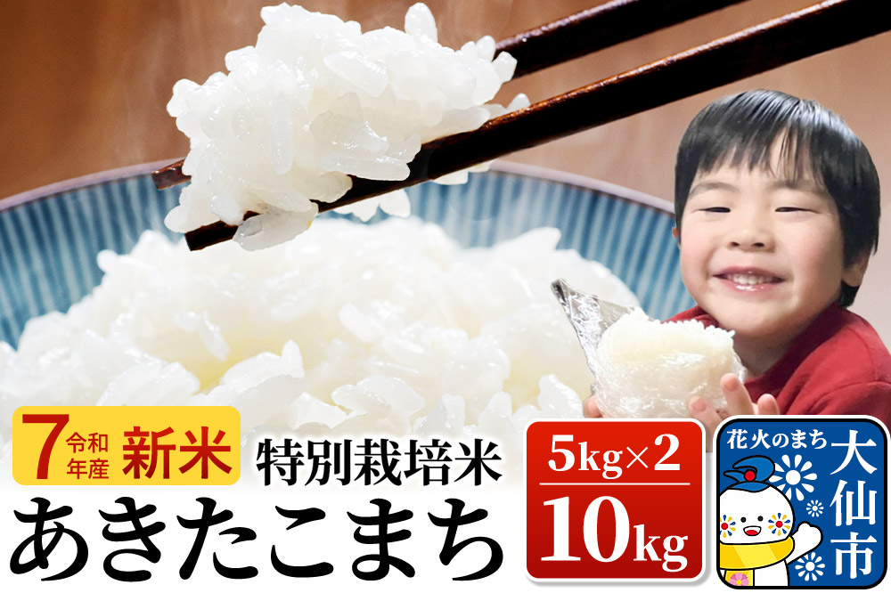新米 米 令和7年産【特別栽培米】あきたこまち【精米】10kg（5kg×2）