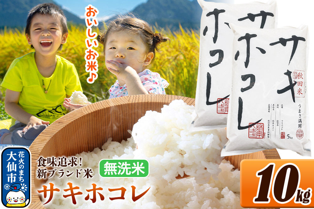 米 サキホコレ【無洗米】米どころ 秋田県産 令和7年産 10kg（5kg×2袋）大仙市