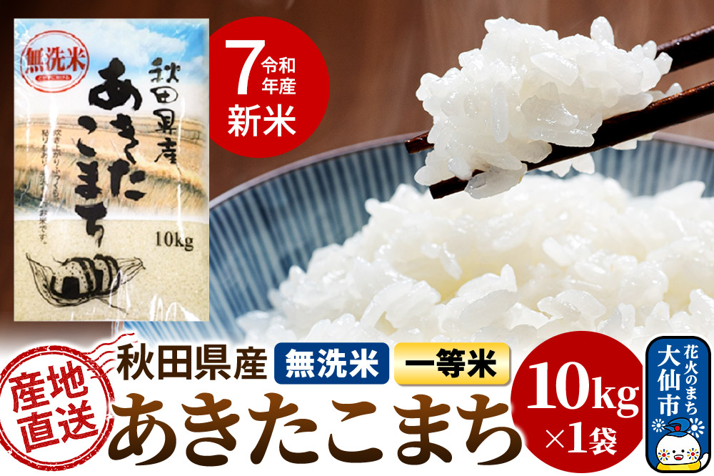 新米】令和6年度産 あきたこまち 一等米 農家直送 精米後発送10kg