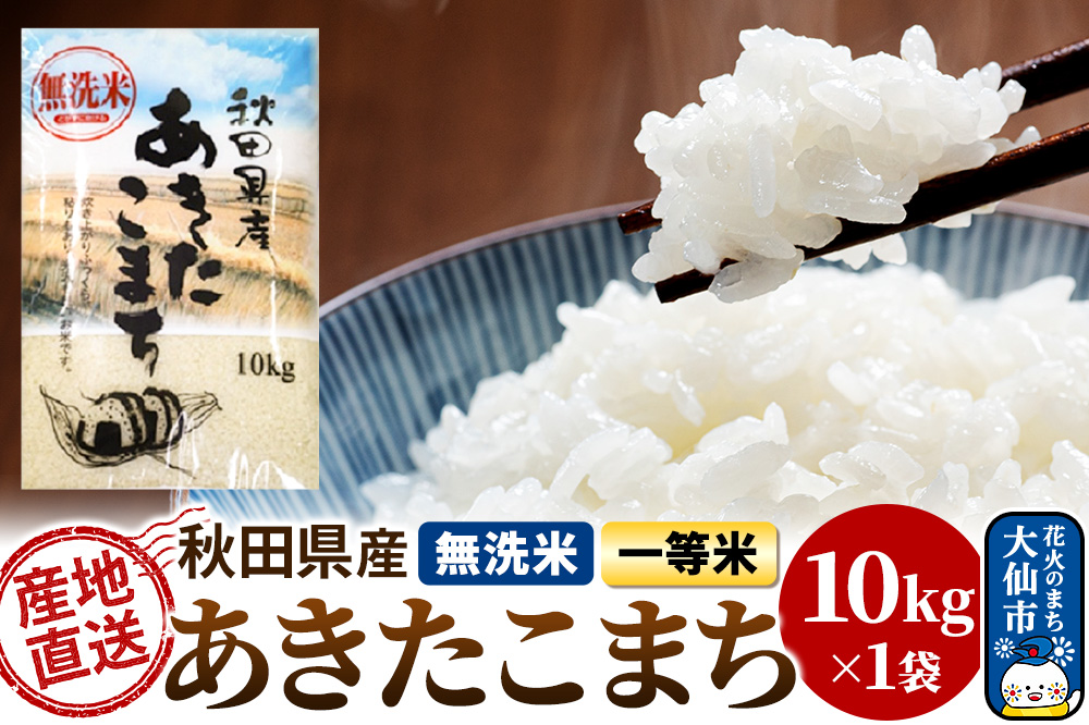 米 令和7年産 秋田県産あきたこまち 一等米 農家直送 無洗米10kg 内小友ファーム