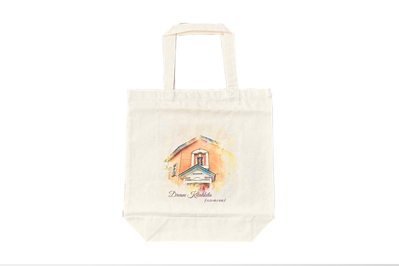 トートバッグＭ【柄：浜辺の歌音楽館】北秋田市モチーフ＜ゆうパケット＞