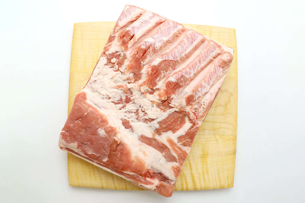 豚肉 桃豚バラブロック 十和田湖高原ポークSPF桃豚 バラブロック 2kg バラ ブロック