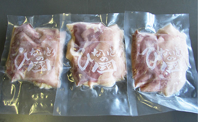 秋田県産比内地鶏肉の定期便900g(150g×6袋×3ヶ月 計2.7㎏ 小分け モモ 味付け無し）