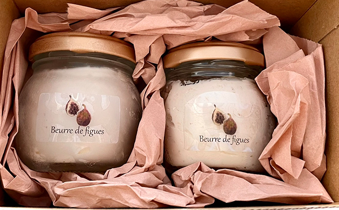 レストランのオリジナルバター50g×2個(100g) にかほ市産完熟いちじくと発酵カルピスバター使用