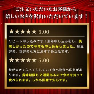 国産大豆のみを使用した秋田の納豆12個（4パック×3袋）