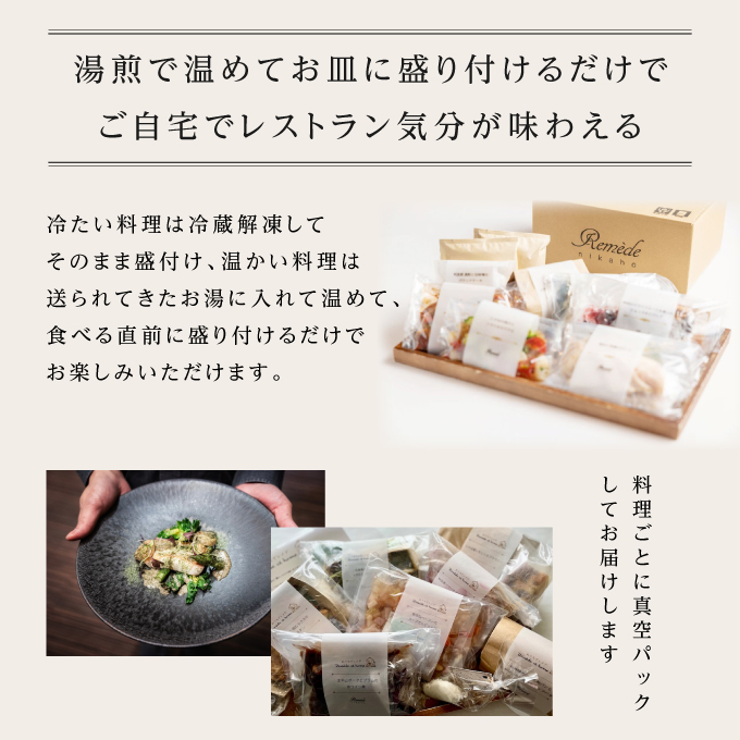 《定期便5回》自宅で楽しむフレンチフルコース「おうちでレメデ」(2名様×5回) 高リピート率/にかほガストロノミー