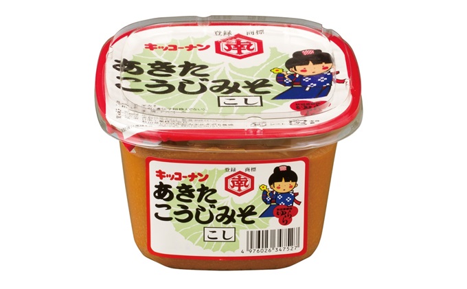 こし味噌 キッコーナン 「あきたこうじ味噌」3kg （750g×4） 【 みそ 味噌 小分け カップ 麹味噌 調味料 大豆 味噌汁セット秋田県 にかほ 】