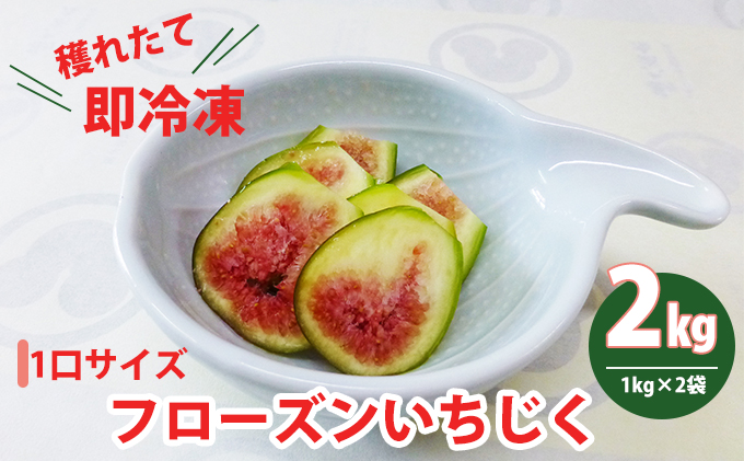 フローズン いちじく2kg（1kg×2袋） 果物詰合せ フルーツ 冷凍 無花果