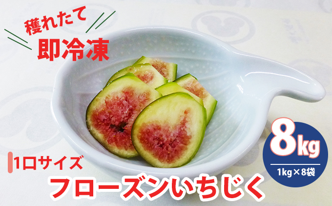 フローズン いちじく8kg（1kg×8袋） 果物詰合せ フルーツ 冷凍 無花果