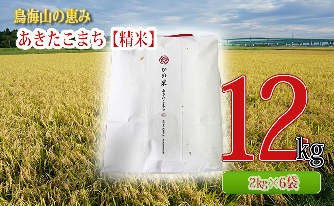 秋田県産 あきたこまち 精米 12kg（2kg×6袋）神宿る里の米「ひの米」（お米 小分け）: にかほ市ANAのふるさと納税