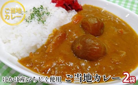 [ダイニングぶなの森オリジナル]にかほ名産 フルーティーないちじくのカレー(レトルト)220g×2個(5000円)