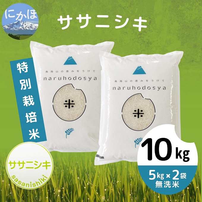 令和4年産 特別栽培米[無洗米]ササニシキ 10kg(5kg×2袋)