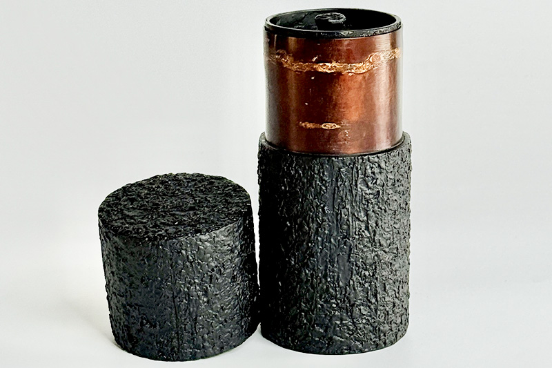 角館樺細工《冨岡商店》茶筒 マットバーク ブラック スリム L 角館工芸協同組合
