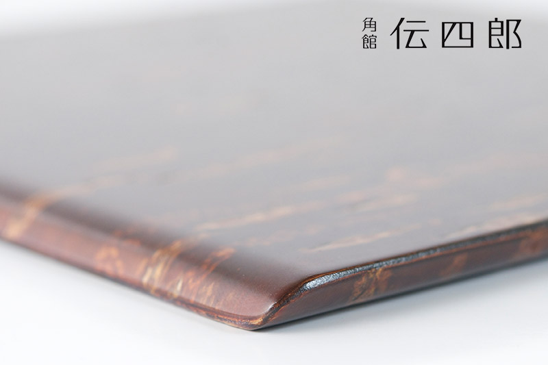 角館樺細工《藤木伝四郎商店》相板 パン長手皿 無地皮 角館工芸協同組合