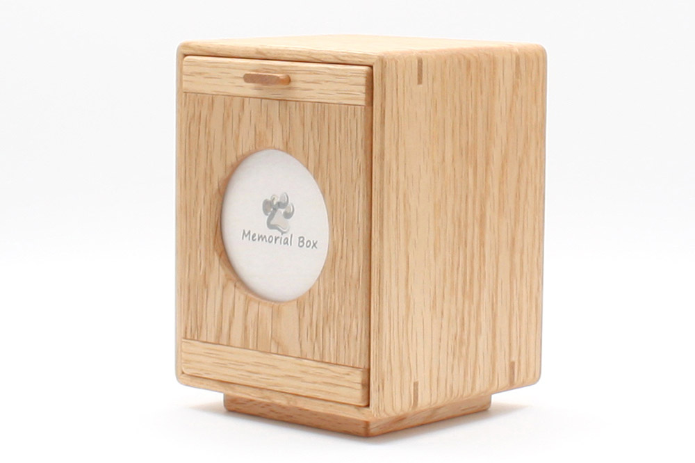Memorial Box Small メモリアルボックス スモール ナラ ペット用仏壇 骨壷収納 （骨壷2寸～2.5寸用）秋田県 仙北市 ＜あきた芸術村 森林工芸館＞