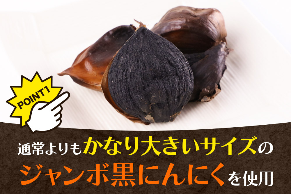 秋田県仙北市産 ジャンボ黒にんにく 300g（100g×3パック）