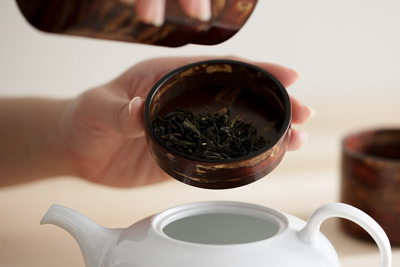 角館樺細工《藤木伝四郎商店》素筒 茶筒（大）無地皮 角館工芸協同組合