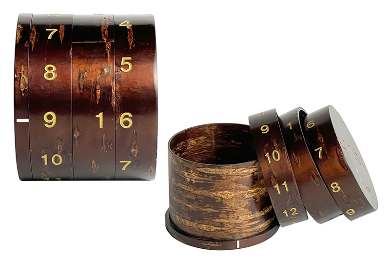 角館樺細工《冨岡商店》秋田大学×伝統工芸品 万年カレンダー【遙か】