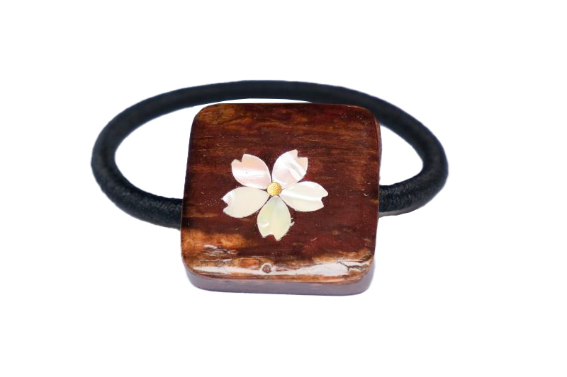 角館樺細工《樺細工 八柳》 ヘアゴム 1個 ゆうパケット 角館工芸協同組合