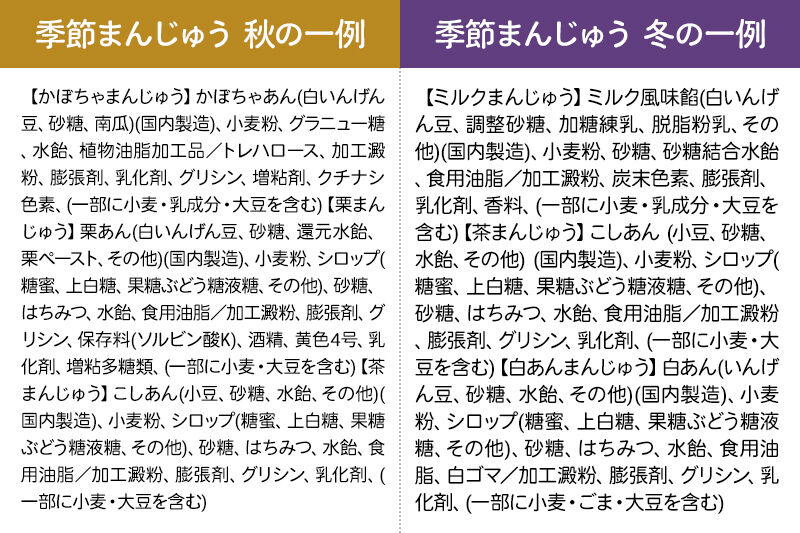 もっちり茶まんじゅう・もっちり季節まんじゅう セット 各6個入り 佐藤商事