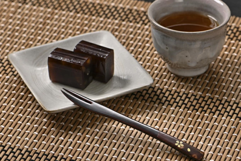 角館樺細工《樺細工 八柳》 漆 ため塗 フォーク ゆうパケット 角館工芸協同組合