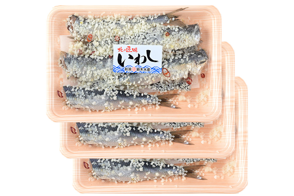 三五八漬（イワシ）5尾入り × 3パック 秋田県八峰町 鈴木水産