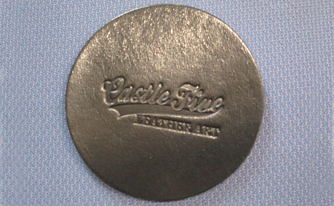 レザーコースター（ブラック）85×85×3mm【キャッスルファイブレザーアート】