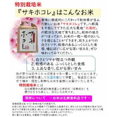 【3ヵ月毎定期便】特別栽培米サキホコレ10kg(5kgx2)全2回【配送不可地域：離島・沖縄県】