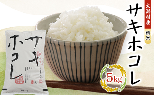 サキホコレ精米5kg【配送不可地域：離島・沖縄県】