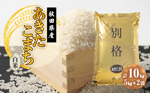 令和7年産 あきたこまち 白米 10kg(5kg×2袋)【配送不可地域：離島・沖縄県】
