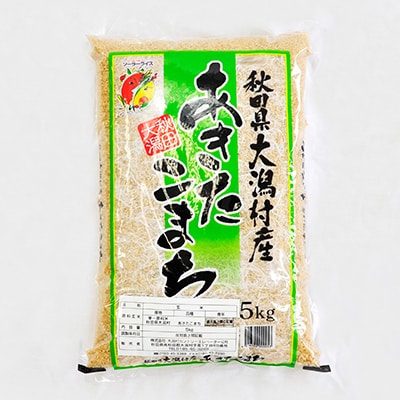 【毎月定期便】【玄米】あきたこまち5kg全12回【配送不可地域：離島・沖縄県】