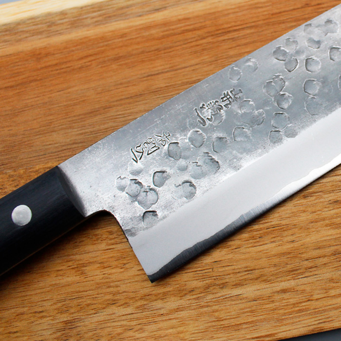 山形打刃物 鎚目菜切包丁 刃渡り170mm FY23-142