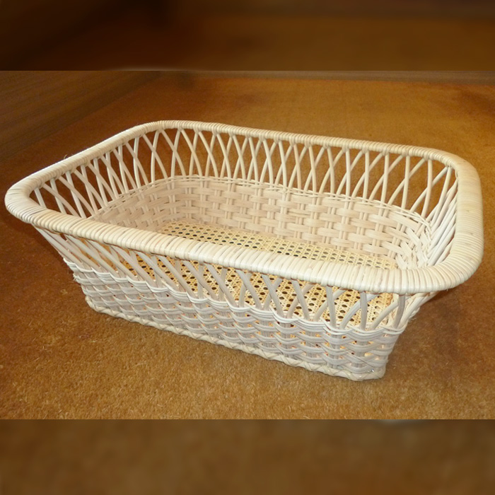 籐脱衣かご角型 (ナチュラル 無塗装) FZ23-206