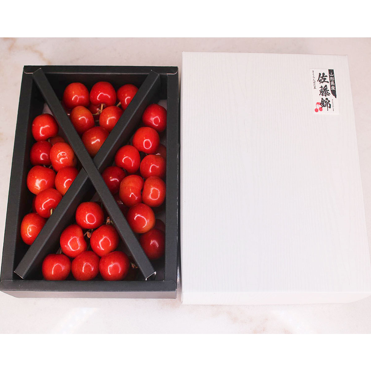 ★母の日★山形産 さくらんぼ 佐藤錦 Lサイズ 350g クロスバ