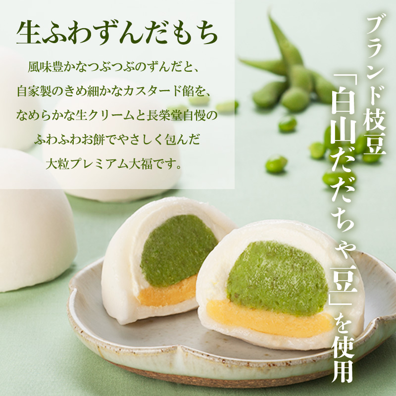 老舗長榮堂「【やまがた大福】生ふわずんだもち、大吟熟CO