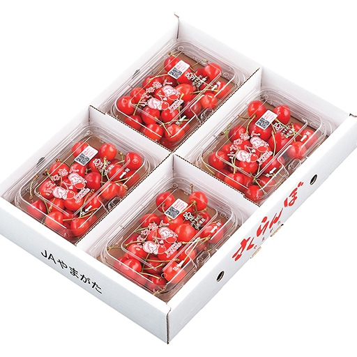山形市産 さくらんぼ 佐藤錦 L以上 720g(180g×4パック) バラ詰