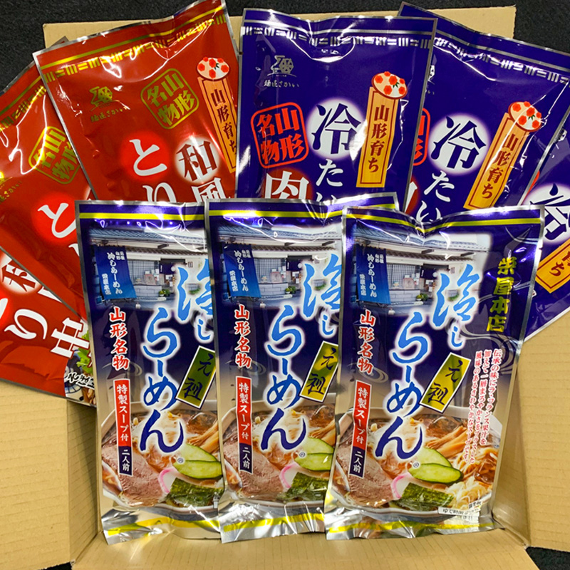 【酒井製麺所】山形のご当地麺　食べ比べセット[乾麺]　18